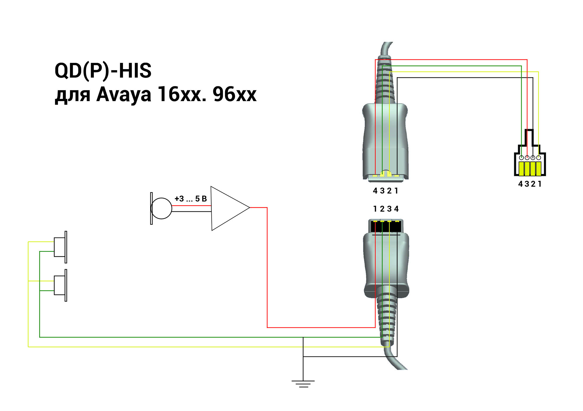 Шнур-переходник VT QD(P)-HIS